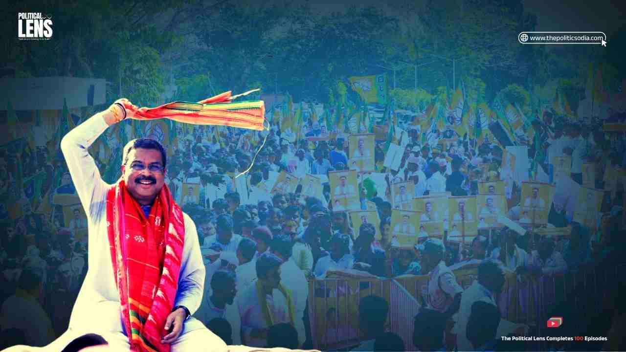 Dharmendra Pradhan Gets Grand Welcome in Bhubaneswar After NDA’s Big Bihar Win
