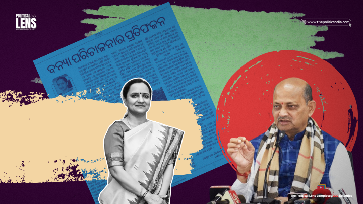 Manmohan Samal and Sujata Rout amid political debate over Odisha flood management